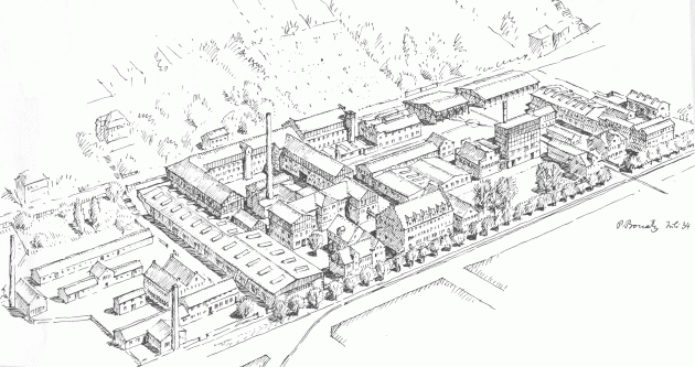 Lederfabrik C. F. Roser in Feuerbach 1934
